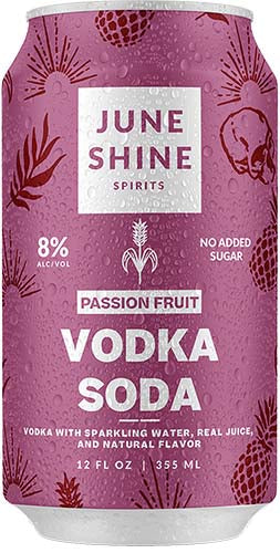 June Shine Passionfruit Vodka Soda Cocktail | 4x355ML at CaskCartel.com