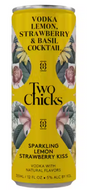 Two Chicks Vodka Lemon Strawberry and Basil | 4x355ML at CaskCartel.com