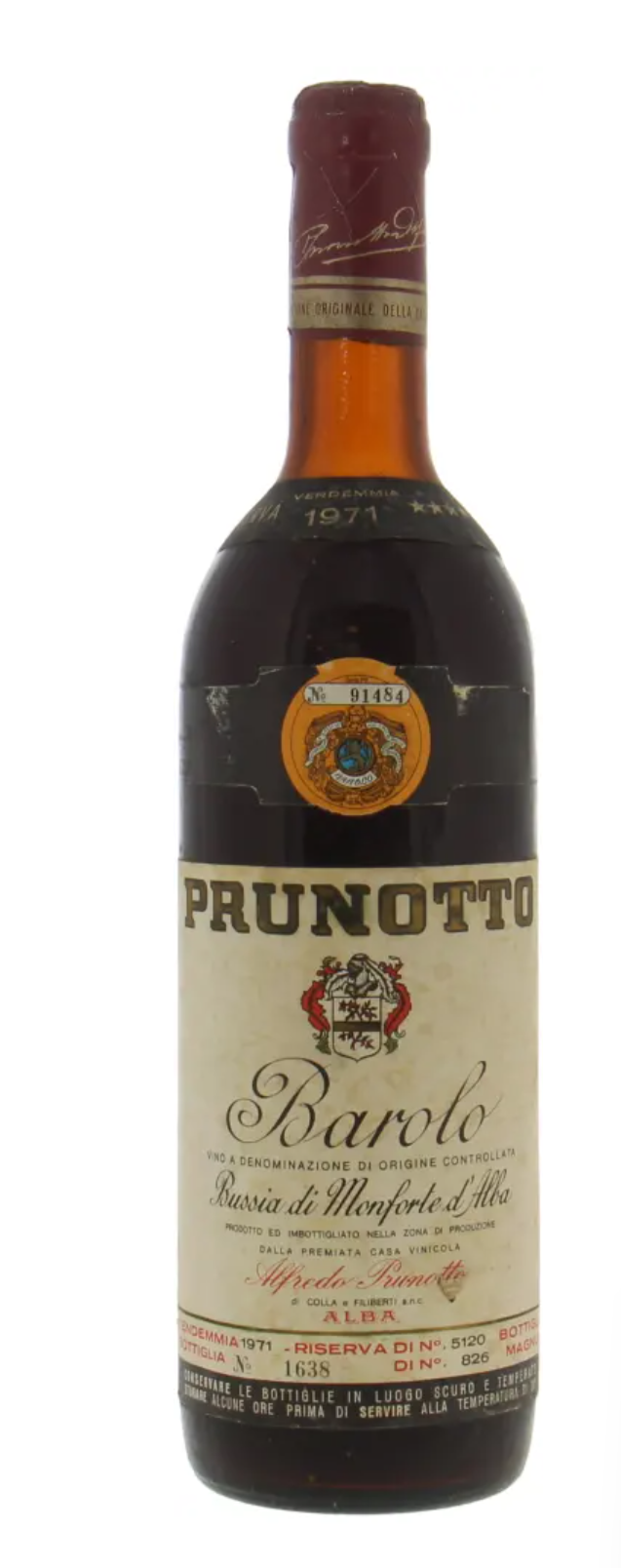 1971 | Prunotto | Barolo Bussia Riserva at CaskCartel.com