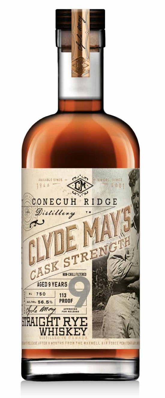 Clyde May's Cask Strength Aged 9 Years Rye Whiskey