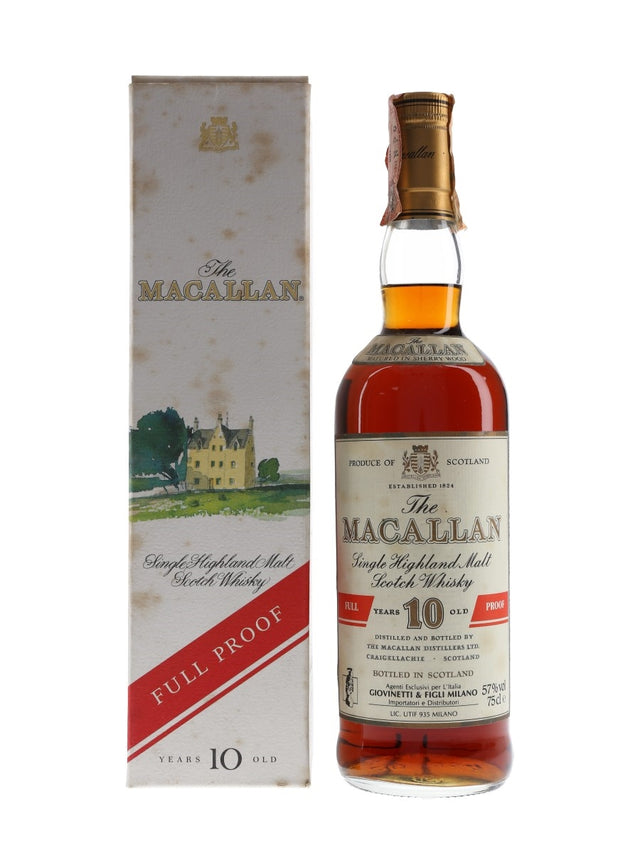 Macallan 10 Year Old Full Proof (Matured in Sherry Wood) (Proof 114) Scotch Whisky at CaskCartel.com