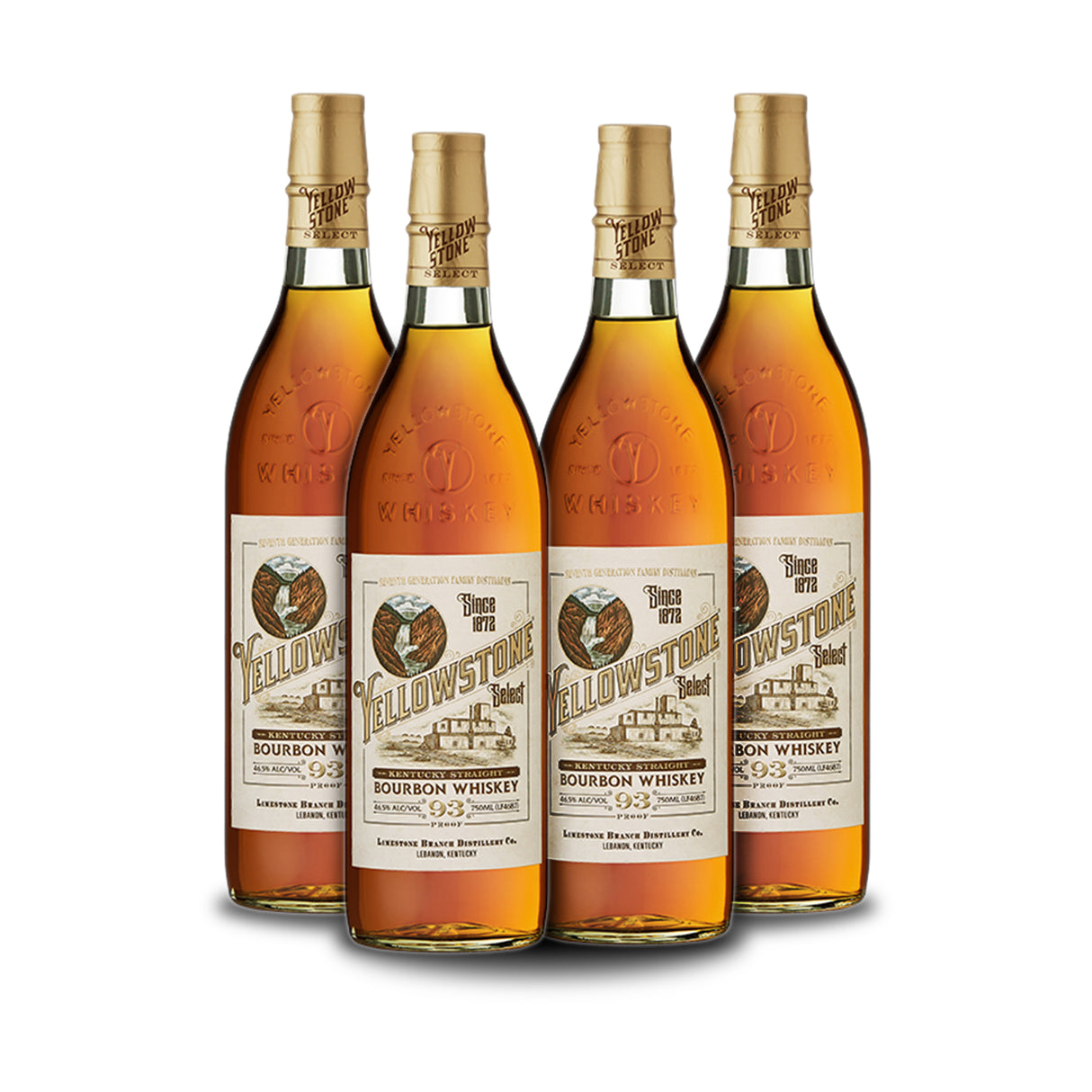 Yellowstone Select Bourbon (4) Bottle Bundle at CaskCartel.com