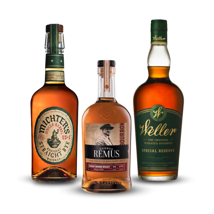 Father's Day Bundle 2023 | Michter's US*1 Single Barrel Straight Rye Whiskey + George Remus Straight Bourbon Whiskey + W.L. Weller Special Reserve Bourbon Whiskey