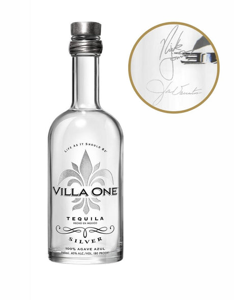 Villa One Silver With Engraved Signatures Tequila at CaskCartel.com