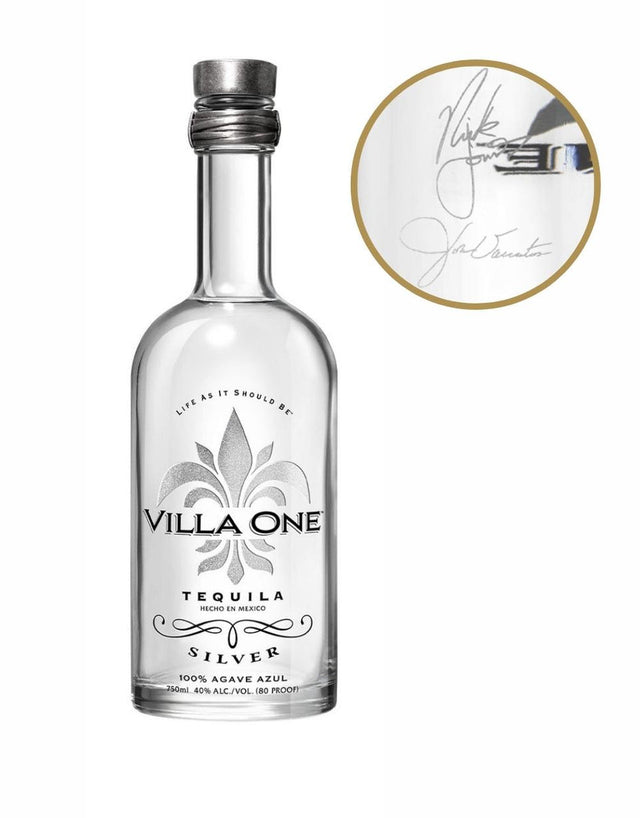 Villa One Silver With Engraved Signatures Tequila at CaskCartel.com