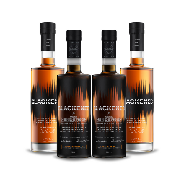 METALLICA | BLACKENED™ X WES HENDERSON | Limited Edition w/Flagship (4) Bottle Bundle at CaskCartel.com