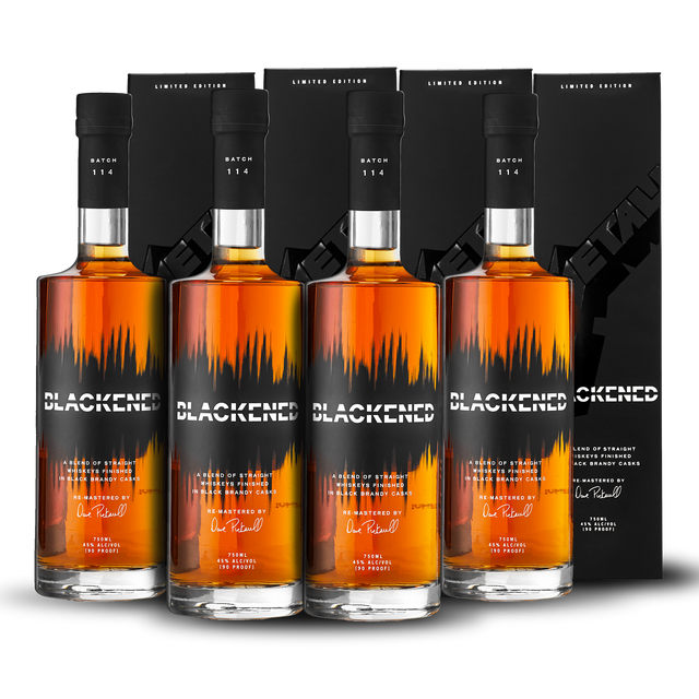 BLACKENED® AMERICAN WHISKEY | LIMITED BATCH 114 | BLACK ALBUM WHISKEY PACK COLLECTORS EDITION AT CASKCARTEL.COM