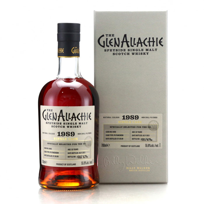 GlenAllachie Speyside Single PX Puncheon #6495 1989 32 Year Old Whisky | 700ML