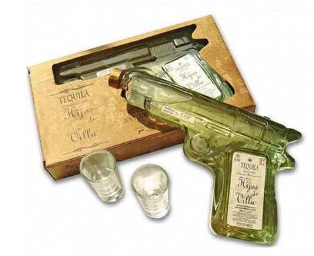 Hijos de Villa Pistol Reposado Tequila Gift Set with 2 Shot Glasses | 200ML at CaskCartel.com