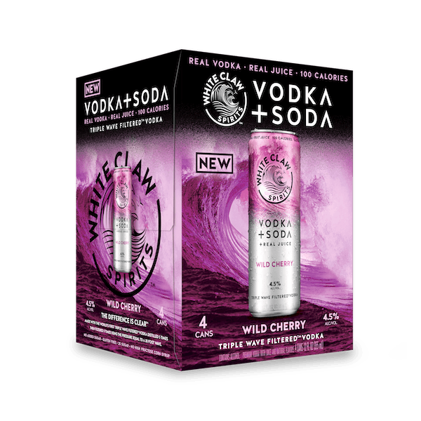 White Claw Vodka Soda Wild Cherry Cocktail | 4x355ML at CaskCartel.com