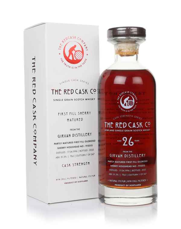 Girvan 26 Year Old 1996 (cask 910315) - Single Cask Series (The Red Cask Company) | 700ML at CaskCartel.com