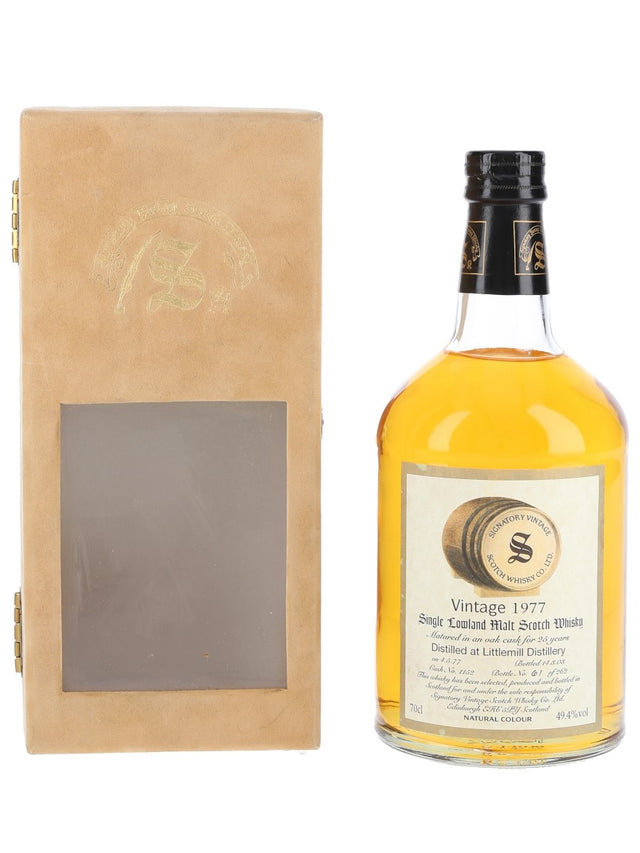 Littlemill 25 Year Old (D.1977, B.2003) Signatory Vintage Scotch Whisky | 700ML at CaskCartel.com