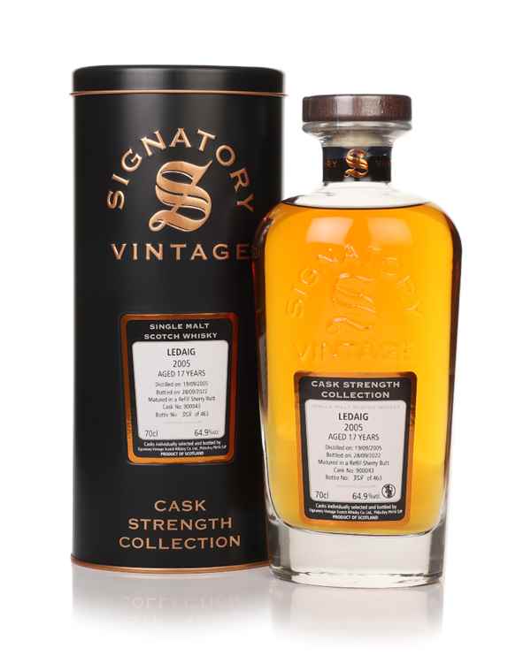 Ledaig 17 Year Old 2005 (cask 900043) - Cask Strength Collection (Signatory) | 700ML at CaskCartel.com