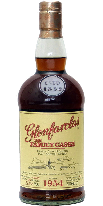 Glenfarclas The Family Casks #444 1954 53 Year Old Whisky | 700ML at CaskCartel.com