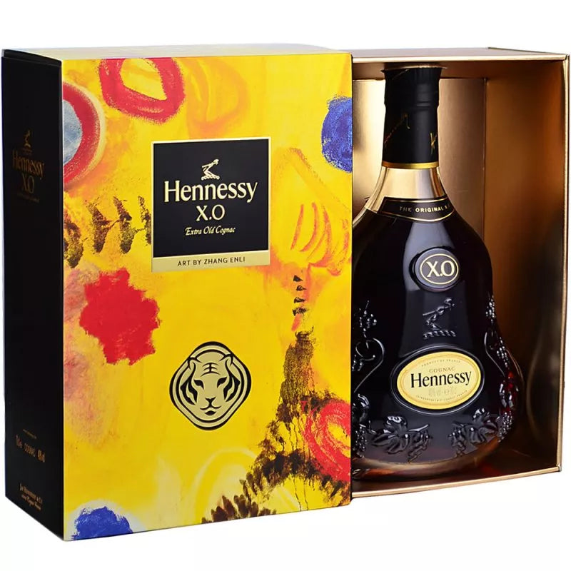 Hennessy X.O. Art By Zhang Enli Year Of The Tiger 2022 Cognac | 700ML at CaskCartel.com