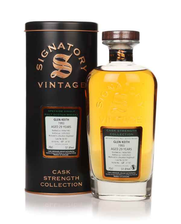 Glen Keith 29 Year Old 1993 (cask 82787) - Cask Strength Collection (Signatory) | 700ML at CaskCartel.com