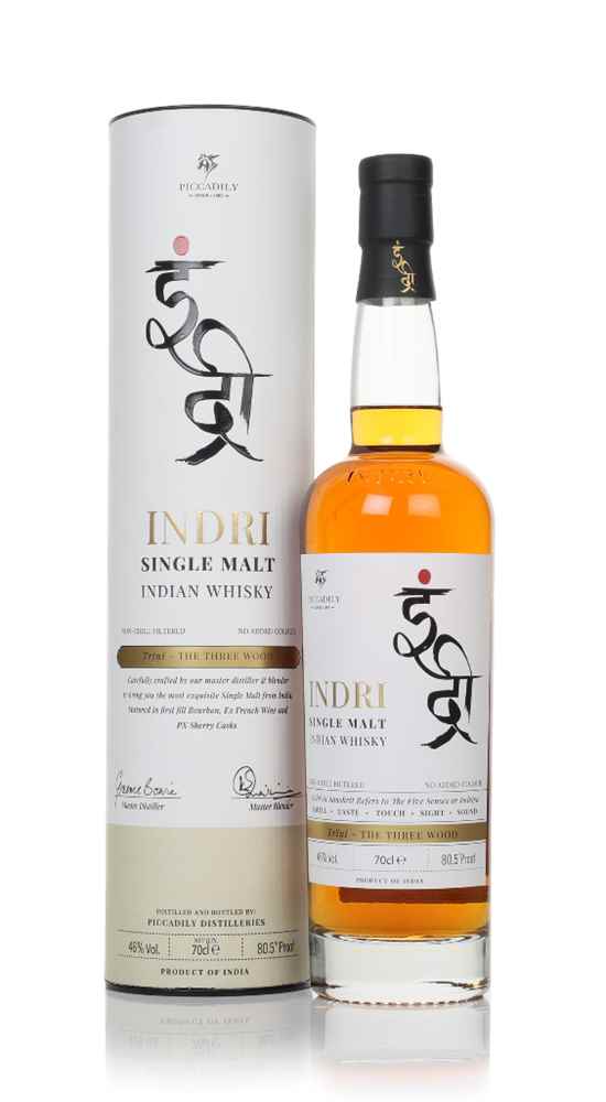 Indri Trini Three Wood Indian Single Malt | 700ML at CaskCartel.com