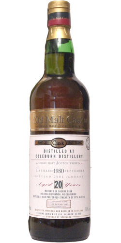 Coleburn Old Malt Cask Single Cask 1980 20 Year Old Whisky | 700ML