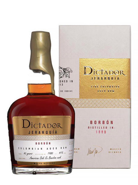 Dictador Jerarquia Borbón 40 Year Old American Oak & Ex Bourbon Cask 1980 Rum | 700ML at CaskCartel.com