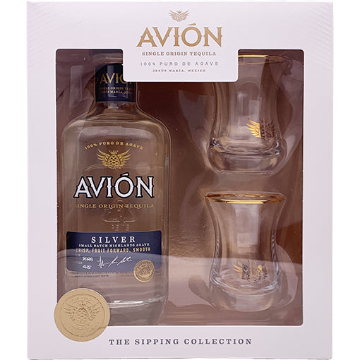Avion Silver Sipping Collection Gift Set Tequila