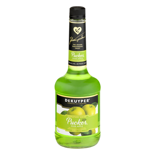 Dekuyper Signature Series Pucker Sour Apple Liqueur - CaskCartel.com