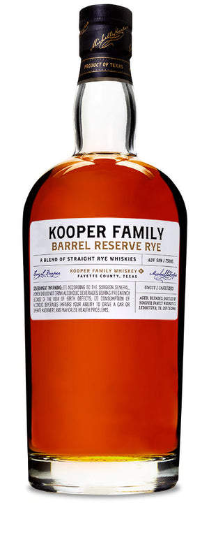 Kooper Family Barrel Reserve Rye Whiskey - CaskCartel.com