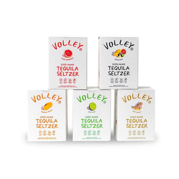 Volley Spiked Seltzer | Try Them All | (5) Pack Bundle