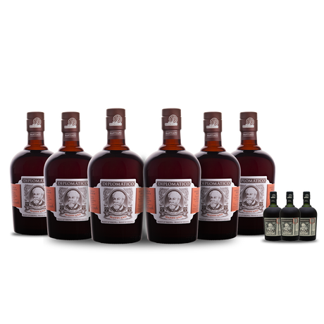 Ron Diplomático Mantuano Rum (6) Bottle Bundle w/ (3) free minis at CaskCartel.com