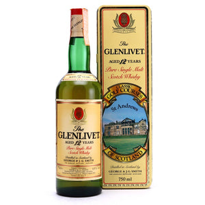 The Glenlivet 12 Year Old Classic Golf Courses of Scotland (St Andrews) 1980s Scotch Whisky at CaskCartel.com