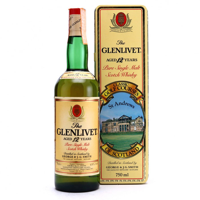 The Glenlivet 12 Year Old Classic Golf Courses of Scotland (St Andrews) 1980s Scotch Whisky