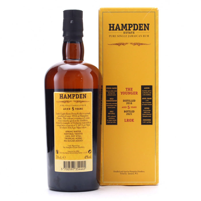 Hampden 5 Year Old (D.2016, B.2021) Lrok Younger Jamaican Rum | 700ML