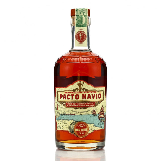 Havana Club Pacto Navio Red Wine Cask Finish (Cuba) Rum | 700ML at CaskCartel.com