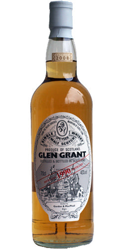 Glen Grant 1990 Vintage (Bottled 2008) Gordon & MacPhail Scotch Whisky | 700ML