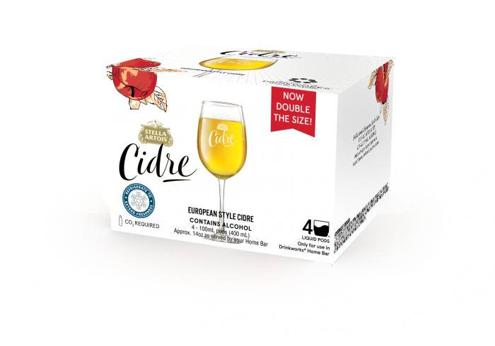 Drinkworks Stella European Style Cidre | 4X100ML at CaskCartel.com