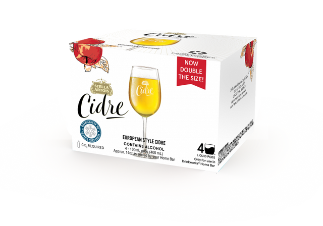 Drinkworks Stella European Style Cidre | 4X100ML at CaskCartel.com