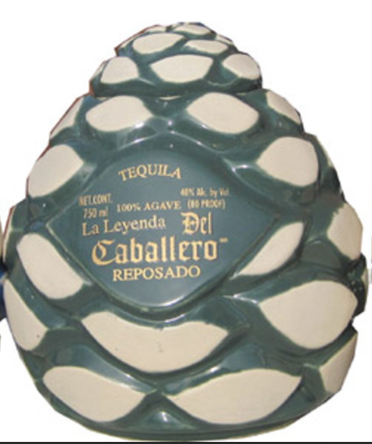 La Leyenda del Caballero Ceramic Agave Heart Bottles Reposado Tequila