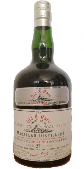 マッカラン ダグラスレイン オールド＆レア プラチナム27年 1977 BUY] Macallan 27 Year Old (D.1976,B.2004) Old & Rare Scotch Whisky