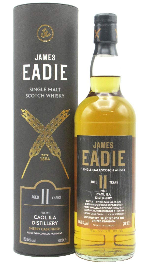 Caol Ila James Eadie Palo Cortado Sherry Cask Finish Single Malt 2007 11 Year Old Whisky | 700ML