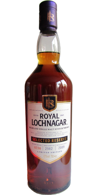 Royal Lochnagar Selected Reserve 2009 Scotch Whisky