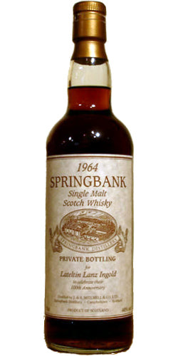 Springbank 1964 Private Bottling Scotch Whisky | 700ML
