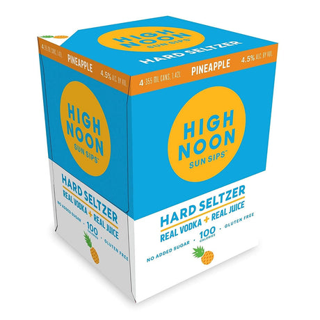 High Noon Sun Sips Hard Selzer Pineapple Cocktail | 4*355ML at CaskCartel.com