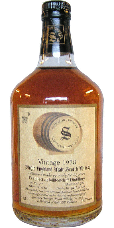 Miltonduff 21 Year Old (D.1978, B.1999) Signatory Vintage Scotch Whisky | 700ML at CaskCartel.com