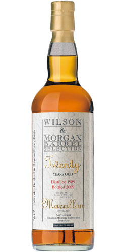 Macallan 1989 Wilson & Morgan 20 Years Old Single Malt Scotch Whisky at CaskCartel.com