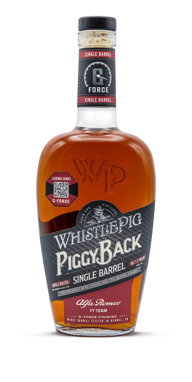 WhistlePig PiggyBack 6 Year Old Rye Alfa Romeo F1 Team Barrel Legend's Series G-Force Whiskey at CaskCartel.com