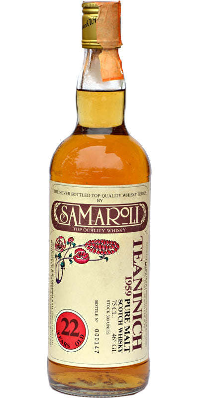 Teaninich 1959 Pure Malt 22 Year Old Samaroli Scotch Whisky at CaskCartel.com