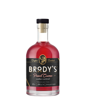 Brody's Peach Cosmo Vodka Cocktail | 375ML at CaskCartel.com
