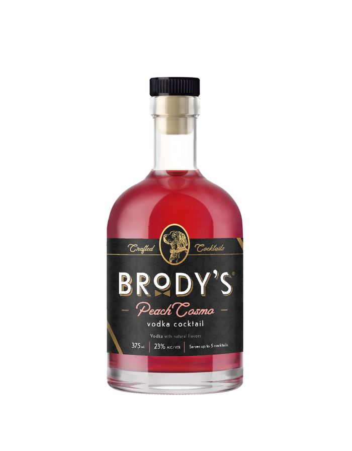 Brody's Peach Cosmo Vodka Cocktail | 375ML