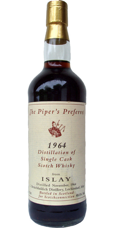 Bruichladdich 1964 The Piper's Preferred Single Cask Scotch Whisky | 700ML at CaskCartel.com