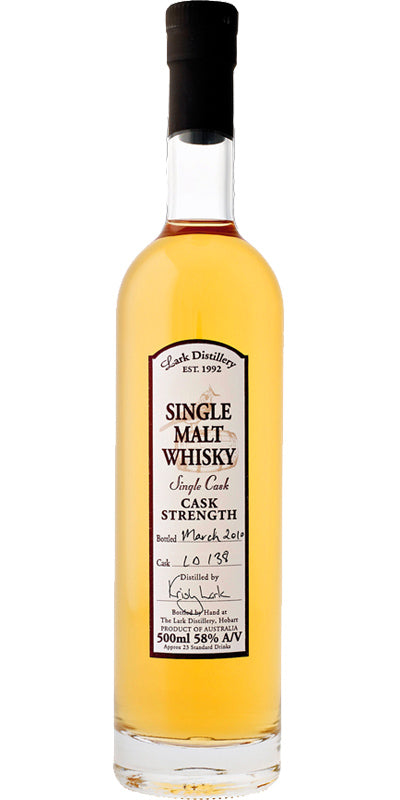 Lark Cask Strength 2010 (Proof 116) Single Malt Whisky | 500ML