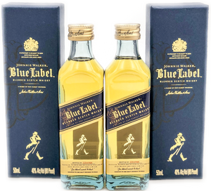 Johnnie Walker Blue Label Scotch Whisky 50ml Mini Bottles Set - CaskCartel.com